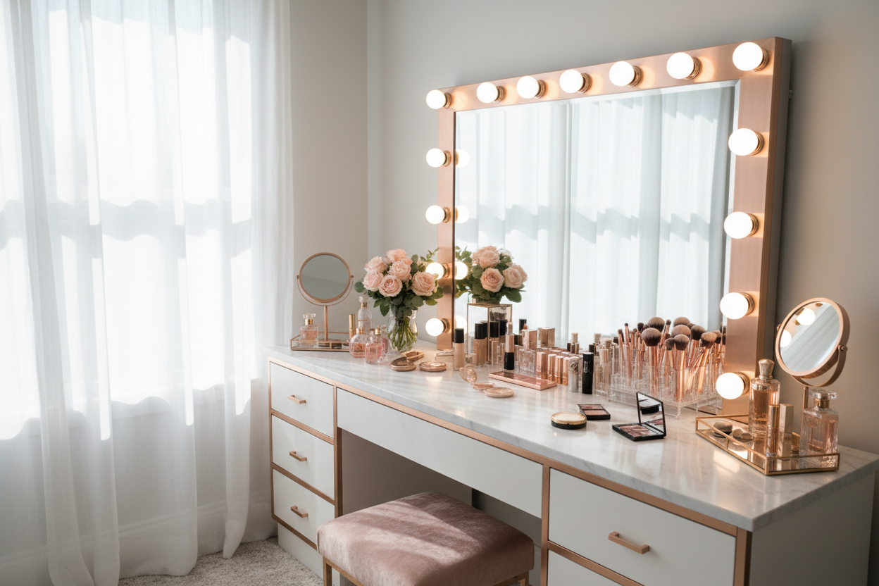 10 Stunning Makeup Vanity Ideas to Transform Your Beauty Space - Image 3